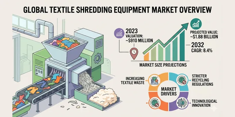 Textile Shredding Equipment Market to Reach Nearly $1.9 Billion by 2032 as Recycling Demand Surges